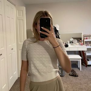 Aritzia Crochet Sweater